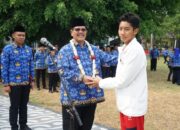 Plt Bupati Bangkalan Berikan Apresiasi pada Insan Olahraga di Upacara Haornas