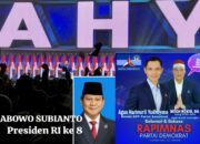 AHY Deklarasi Secara Resmi Partai Demokrat mendukung Prabowo Subianto sebagai Capres 2024