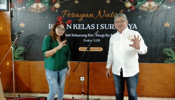“Rutan Kelas 1 Surabaya Merayakan Natal bersama Anggota,Warga Binaan beserta Keluarga”
