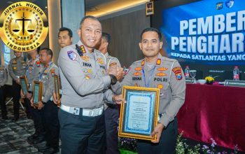 Satlantas Polres Bangkalan Raih Penghargaan Atas Keberhasilan Ungkap Kasus Tabrak Lari di Suramadu
