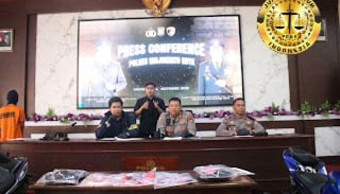 Polres Mojokerto Kota Berhasil Ungkap Curanmor Dua Tersangka dan 4 Unit Motor Diamankan