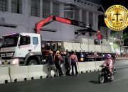Pemkot Surabaya Pasang Barrier Beton di Jalan Basuki Rachmat, Cegah Kecelakaan dan Pelanggar Lalu Lintas